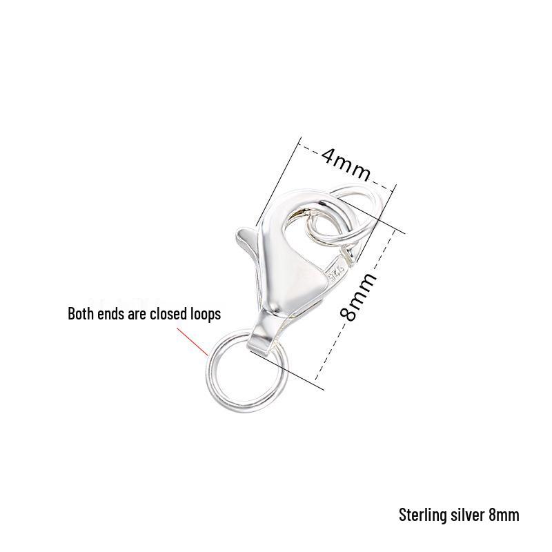 

925 Sterling Silver Pearl Necklace & Bracelet Lobster Clasp Connector 925 Silver