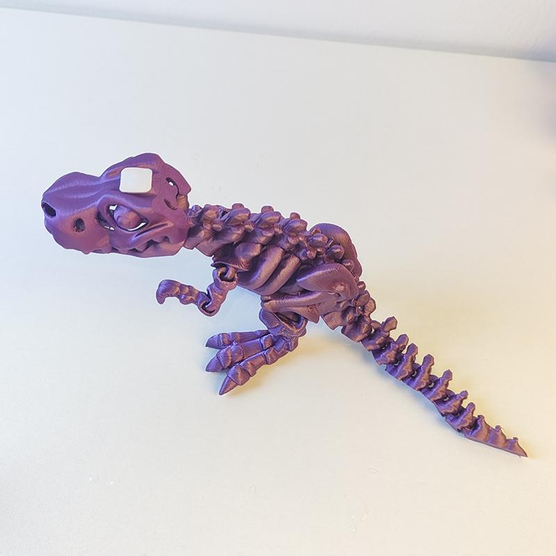 3D Printed Dinosaur Skeleton Figure Articulated Movable Fidget Toy Miniature Desktop Decoration Craft Model Gift For Kids
