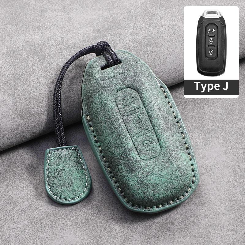4 Buttons Leather Car Remote Key Case Cover for Ford Tourneo Custom 2026 Equator Sport Equator for JMC Territory Key Accessories