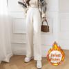 Women's 2024 High-Waist Velvet Drape Wide-Leg Pants: Slim, Loose, Thick, and Casual for Winter.