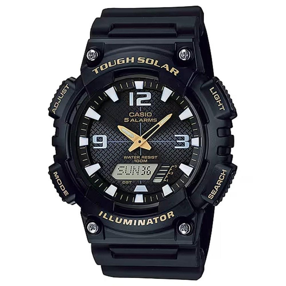 CASIO Tough Solar Ana-Digi Quartz Watch AQ-S810W-1BV Mens Black Overseas Model