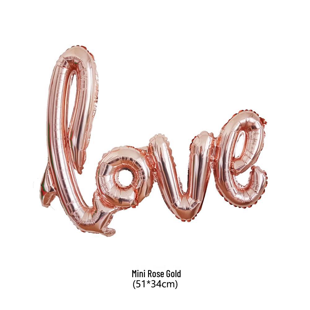 LOVE Letters Aluminum Foil Balloon for Wedding, Valentine's, and Proposal Decorations