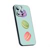 Macaron Cute Pink Girl Pattern Phone Case For iPhone 17 16 E 15 14 13 12 Plus Mini Pro Max Soft Black Shockproof Cover