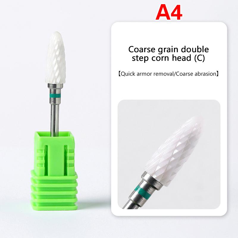Ceramic Milling Cutter Nail Drill Bit Electric Manicure Pedicure Mill Bits Machine Files Nail Art Tools Equipment