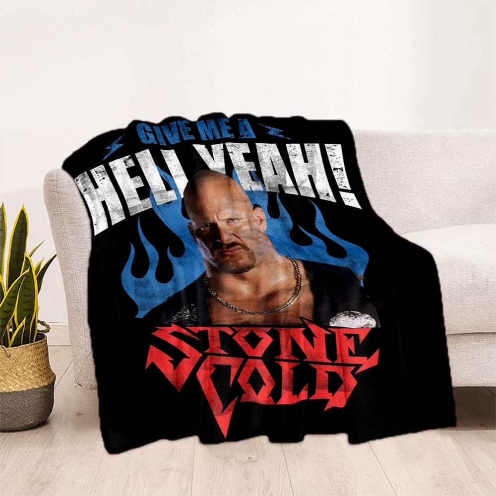 Stone Cold Steve Austin2 Blankets are suitable for living rooms,making them an ideal choice for outdoor travel and gifts.