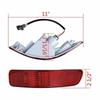 Rear Bumper Fog Light Reflector Brake Light for Mitsubishi Outlander GT XLS Sport 2007-2012 Tail Stop Fog Lamp Turn Signal Lamp