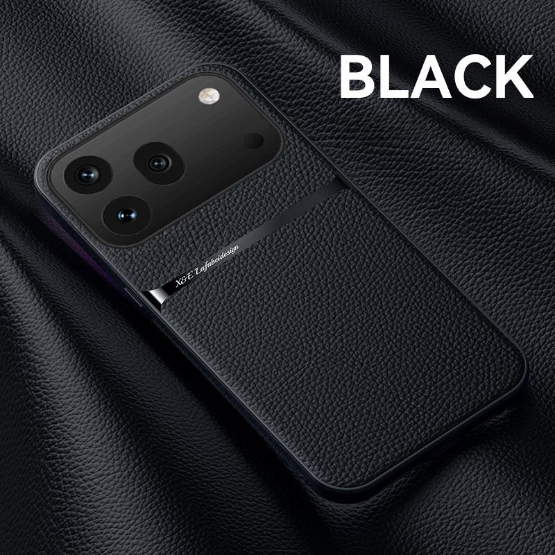 Phone Case For Honor 600 Pro Back Silicone Frame Shockproof Car Magnetic Holder Leather Fine Lines Anti-drop Back Cover For Honor 600 Pro Cover Cases