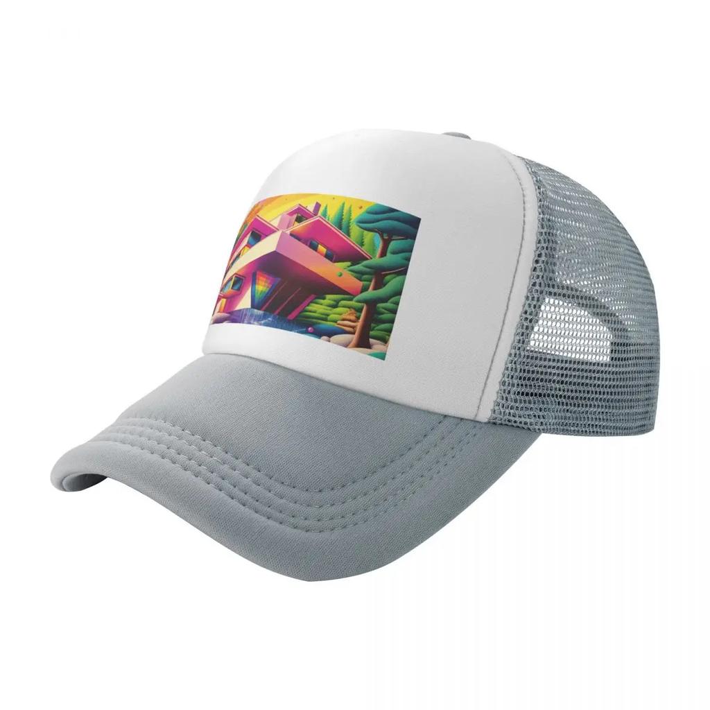 Regenbogen Wasserfall ARTchitektur Baseballkappe Strand Symbol Sonne Für Damen 2025 Herren