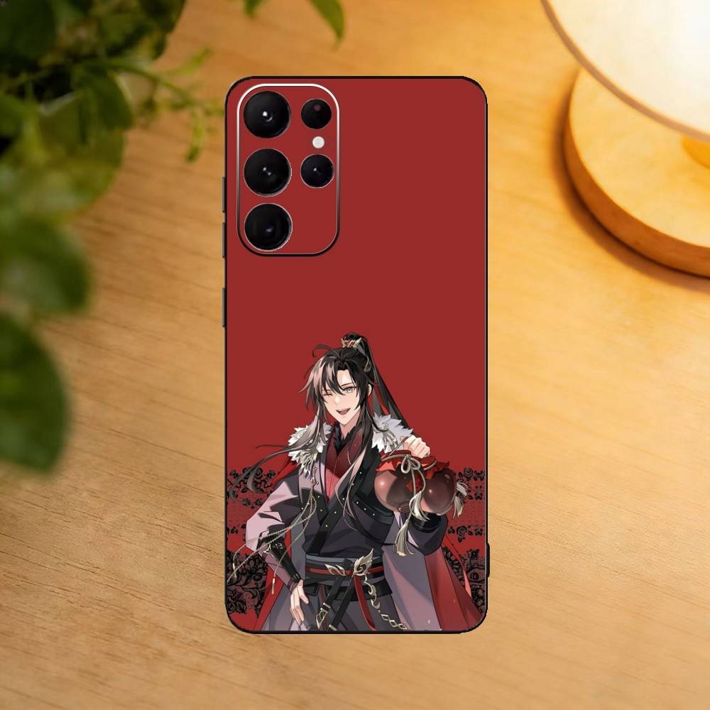 Anime M-Mo Dao Zu Shi Wangxian Phone Case For Samsung S25,24,23,22,30,21,10,9,Ultra,Plus,Lite Soft Black Case