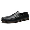 Fashion Trendy Fashion Outdoor Lazy Loafers Genuine Leather Men's Shoes 2025 New Summer New Driving Flat Casual Style Men's Dress Shoes