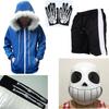 Sans Undertale Game Cosplay Costume Hoodie Shorts Stocking Mask Halloween Gloves