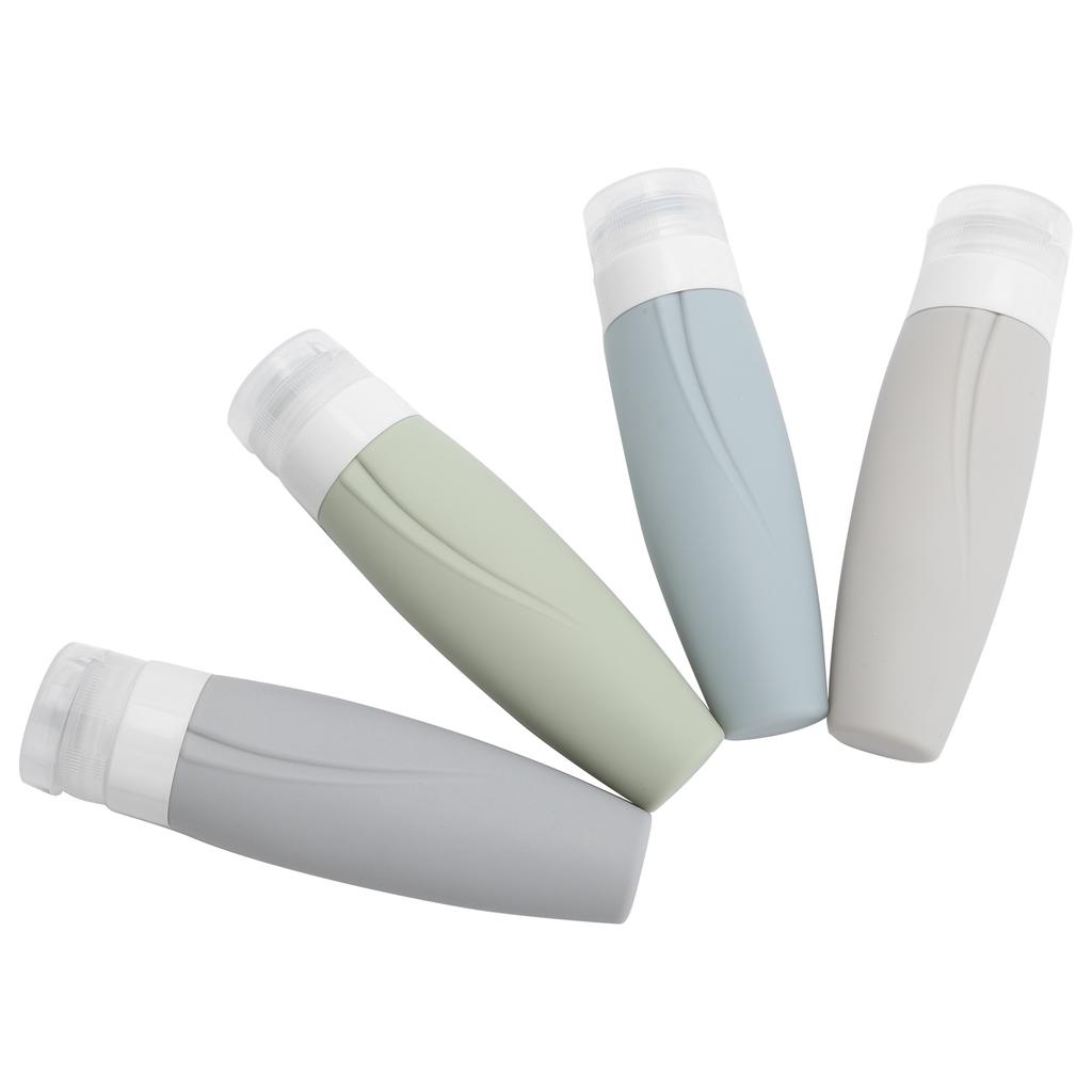 Empty Dispenser Bottle Silicone Refillable Container Shampoo Body Wash Travel Bottle90ml