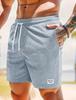 Pantaloncini Sportivi da Uomo in Velluto a Coste Monocolore con Lacci 2026