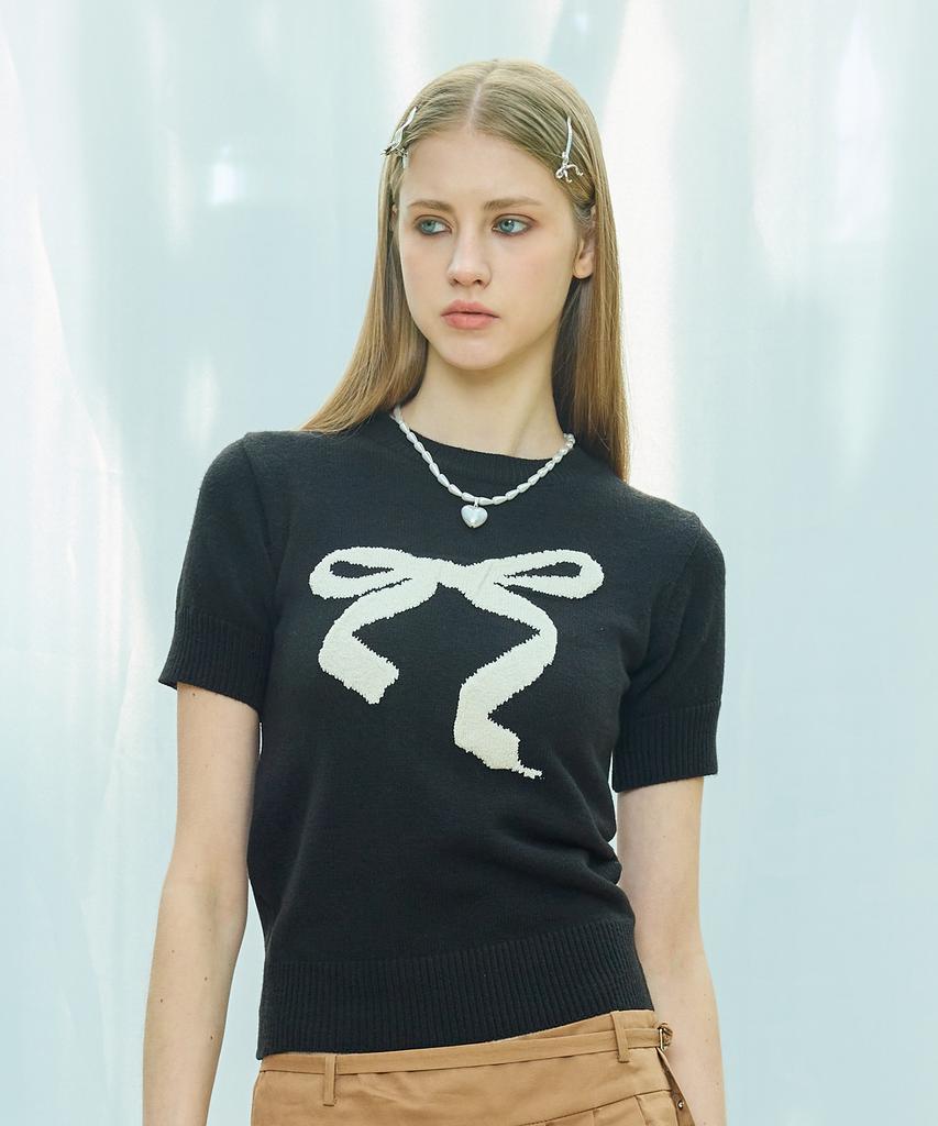 LARTIGENT L9 Ribbon Mix Half Knit(Black)
