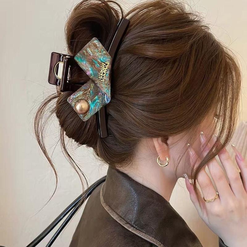 Large Hair Claws For Women Big Hair Clip Adults Hair Accessories Shark Claws For Ponytail Bun Daily Hairstyle