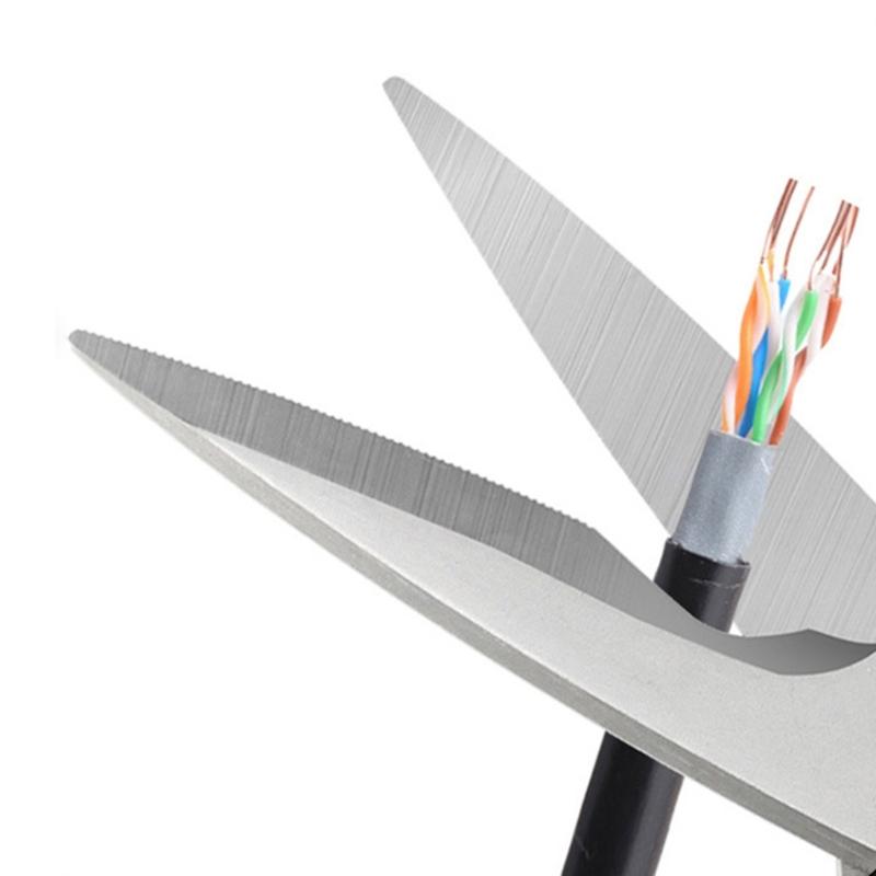 Professional Electricians PVC Insulated Wire Scissors, Sharpness Cutter Head, for DIYer Enthusiasts Safe Wire Trimming