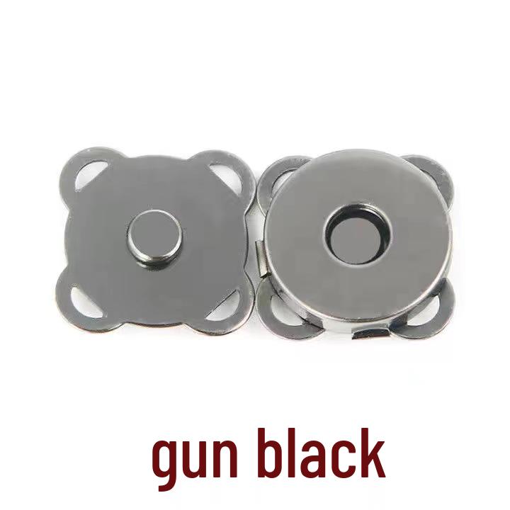 Plum Blossom Magnetic Snap for Bags & Clothing - Hand-Sewn, Invisible Male-Female Closure