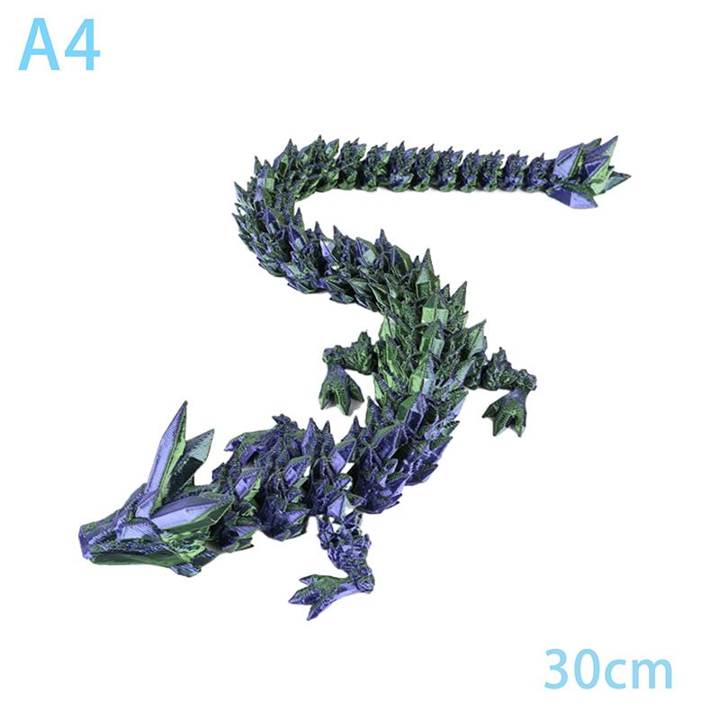 

Напечатанный на 3D-принтере Дракон Подвижные Суставы Шэньлун Поделки Украшения Предметы Интерьера Декор Настольный Креативный Подарок Игрушки