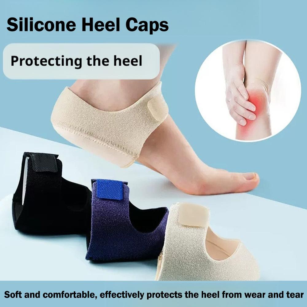 Plantar Fasciitis Silicone Heel Protector For Spurs Shock Absorption Shoes Pads U Cup Half-yard Socks Sleeve Pain Relief Insoles