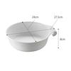 Yamazaki Bucket White, approx. W27.5 x D24 x H8cm, MIST 7322