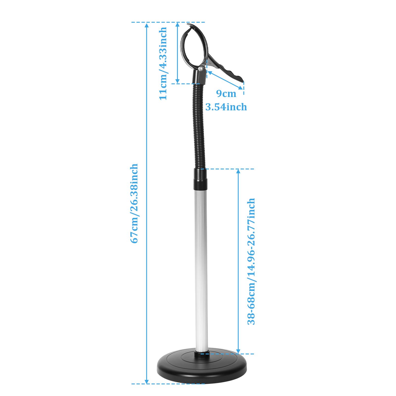 

Suction Cup Hair Dryer Stand 360° Rotating Adjustable Height Countertop Blower Holder for Bathroom Vanity Makeup Room чёрный