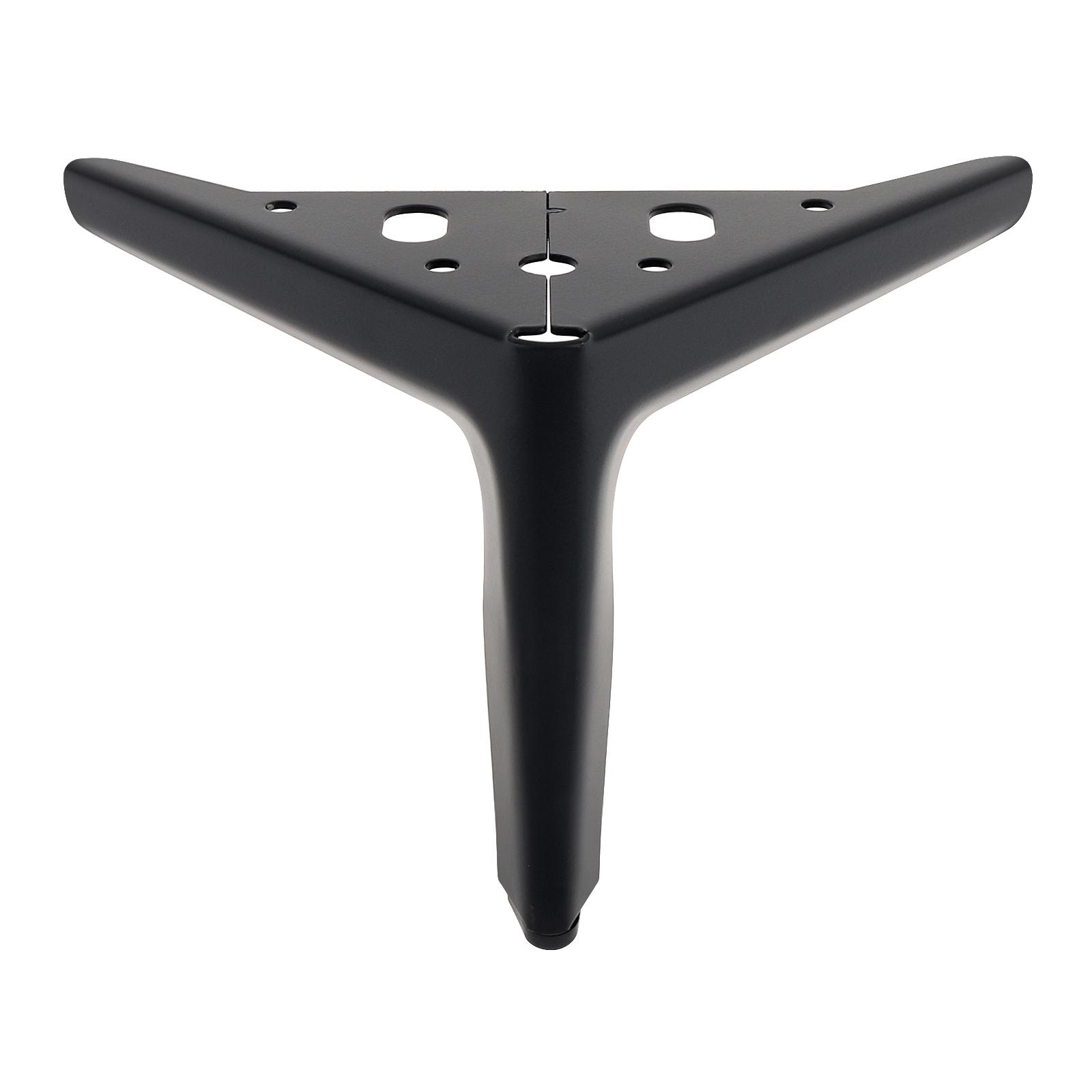 

4pcs 6 Inch Galvanized Iron Furniture Legs Heavy Duty for Sofa Cabinet Table with 16 Screws DIY Replacement чёрный