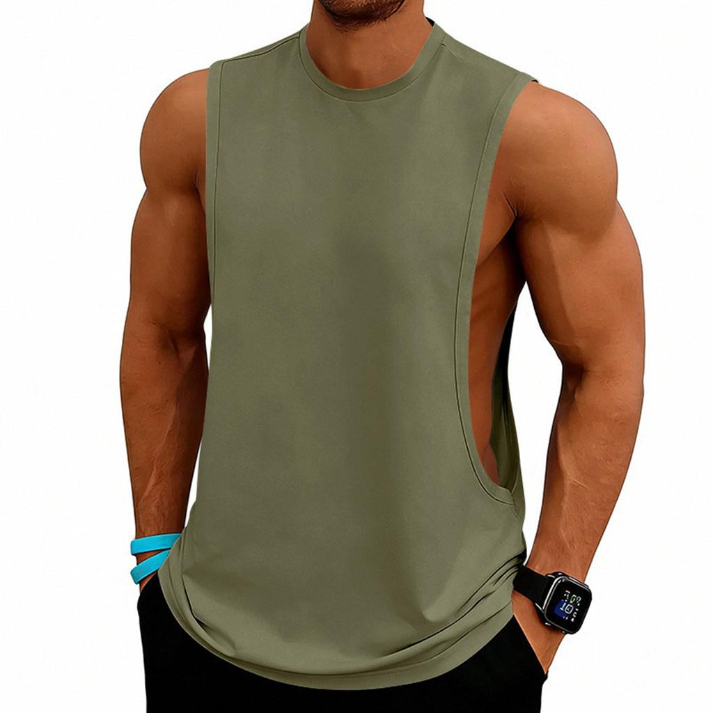 Maieu Relaxat Fără Mâneci pentru Bărbați, Casual Larg, Tricou pentru Mușchi pentru Antrenament Fitness, Baschet, Sporturi, Sală de Sport, Antrenament