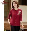 Yuzhaolin Women's Mid-Aged Cardigan Sweater