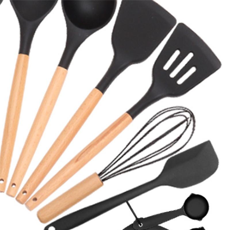 A89X Chef Silicone Kitchen Utensil Set, 34 Piece Heat Resistant Kitchen Gadgets And Tools With Grater