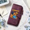 Summer Vacation Print Purse Casual Daily Wallet with Multi Card Slots
