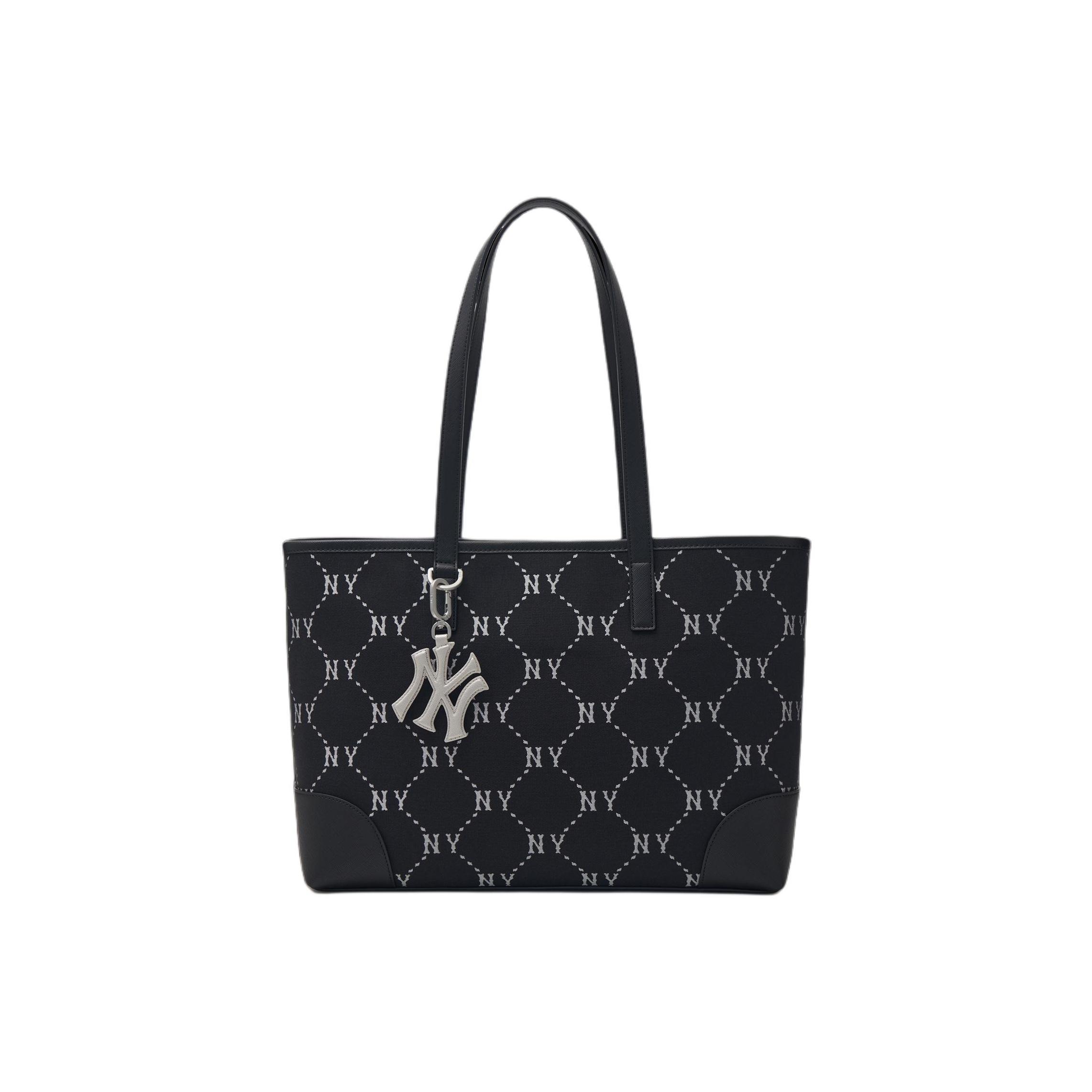 

MLB New York Yankees Vintage Floral Fashion Casual Polyester Tote Bag Unisex Tote Bag Black 3AORL014N-50BKS Black