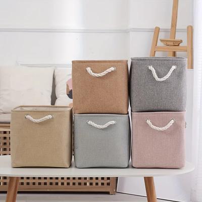 Portable Fabric Clothing Storage Box Storage Dust-proof Clothing Organization Storage Box Finishing Box Handheld Storage Basket