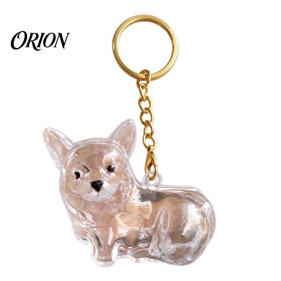 Pet Loss Sympathy Gift Hair Memorial Keychain, Dog Keepsake Holder, Transparent Jewelry Bottle Pendant, Portable Commemorative Charm for Keys