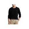 Polo Ralph Lauren FW23 Solid Color Crew Neck Casual Pullover Sweater Men sweater Black MNPOSWE16821244-001