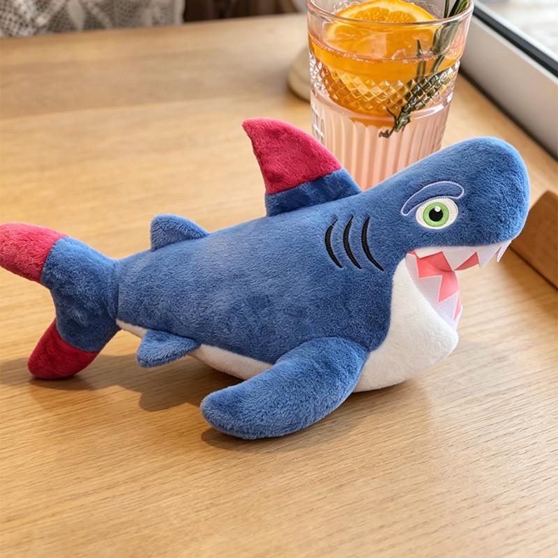 Peluche Squalo con Imbottitura in Cotone PP per Bambini e Ragazzi Regalo