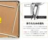 BOOSDEN 80cm Folding for and Living No Assembly Simple Design Table, White, Dining, Outdoors, Work, Puzzles, Computer, Dining, Mahjong, More,