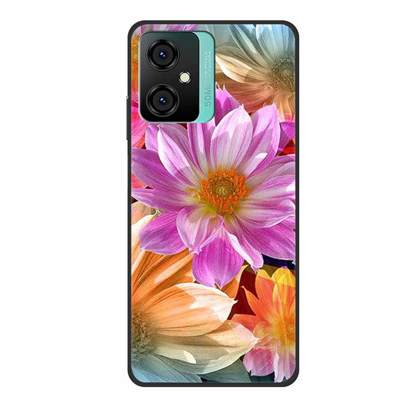 For Blackview Oscal C70 Phone Cover Case Luxury Silicone TPU For Blackview Oscal C 70 Soft Marble Flowers Protective Cases Coque