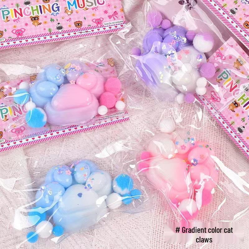 Super Soft Jumbo Cat Paw Squeeze Toy: Sticky Stress Relief Decompression Toy