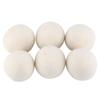Balls of Natural Wool, Reduce Static Electricity and Drying Time, Eco-Friendly, Diameter 6 Cm, Set of 6 Pieces, Made of Wool Fibre, Non-Toxic,
