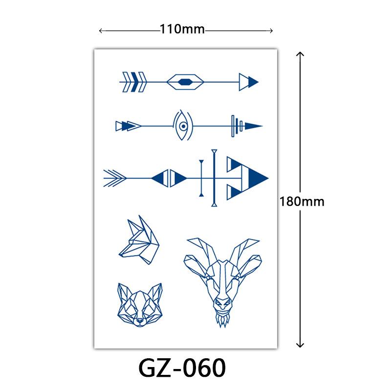 Herbal Juice Tattoo Stickers, Semi-Permanent Tattoo Stickers, Sweatproof, Lasting Tattoo Stickers