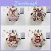 Owl Canvas Backpack With Drawstring Closure For Casual Daily Use