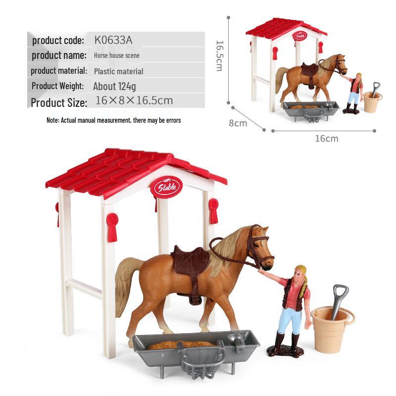 Children's Thousand-Mile Horse Simulation Model Toy and Sand Table Set