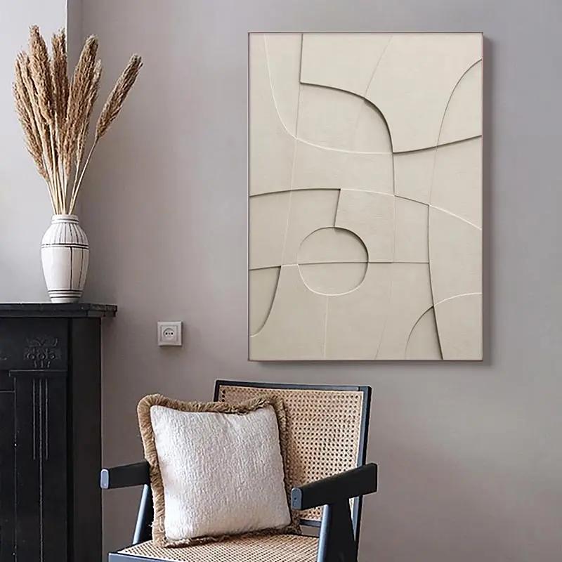 Abstract Geometric Minimalist Canvas Poster Painting 3D Effect Visual On The Wall Art Pictures Living Room Home Interior Decor