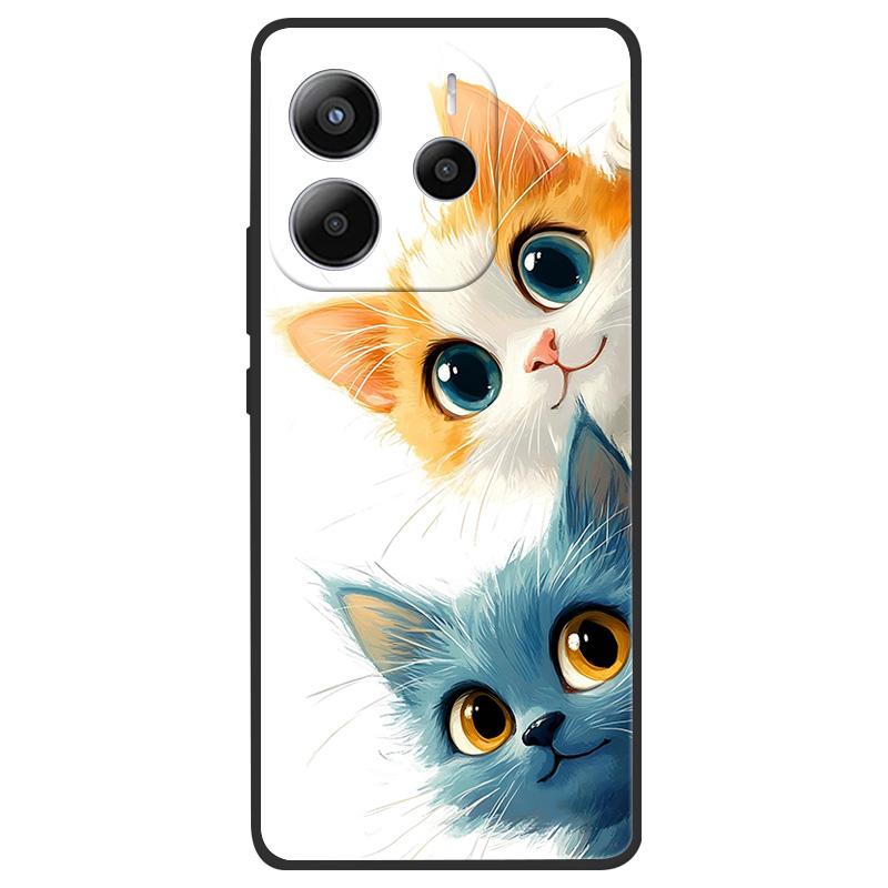For Xiaomi Redmi Note 14 5G Case Soft TPU Marble Silicone Phone Cover for Coque Redmi Note 14 5G Global Cases Black Bumper Funda