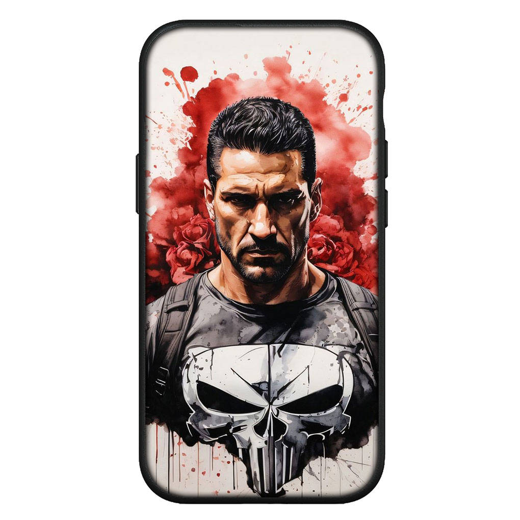 Carcasă de telefon Marvel Punishers pentru iPhone 16 15 X XR Samsung Galaxy S24 S23 Plus Xiaomi Redmi Note 13 12 11 Pro Max 9 10 14 S22 13COPPO pentru Huawei