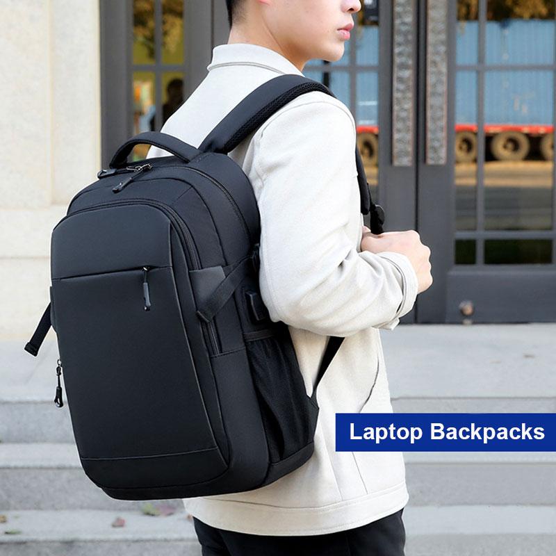 Men's Backpacks  Large Capacity Nylon Business Laptop Bag Multifunctional School Bag With USB Port Men Travel Backpack