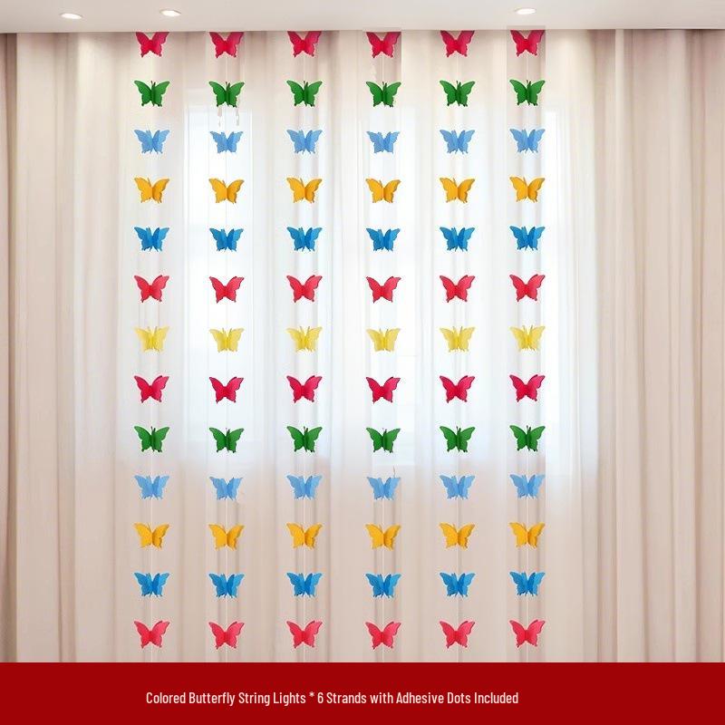 Joyful Wedding & Hotel Decoration Set: Streamers & Curtains for Living Room & Master Bedroom