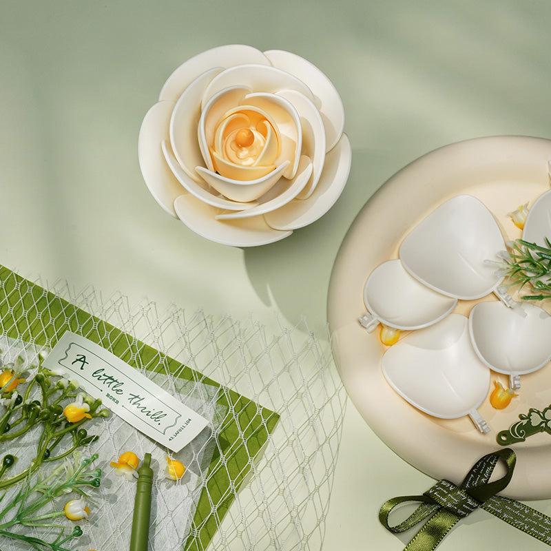 Robotime ROKR DIY Bouquet White Camellia 3D Puzzle Models DIY Flowers for Girlfriend Valentine's Day Gift AF011