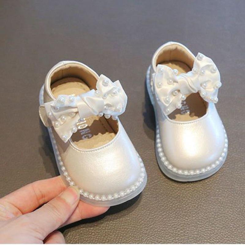 

Туфли принцессы для девочки, кожаные туфли для годовалой девочки, с мягкой подошвой, сокровище для девочки, на день рождения, детская обувь, весенне-осенняя детская обувь для малышей unk 15 yards, inner length 11.5cm unk