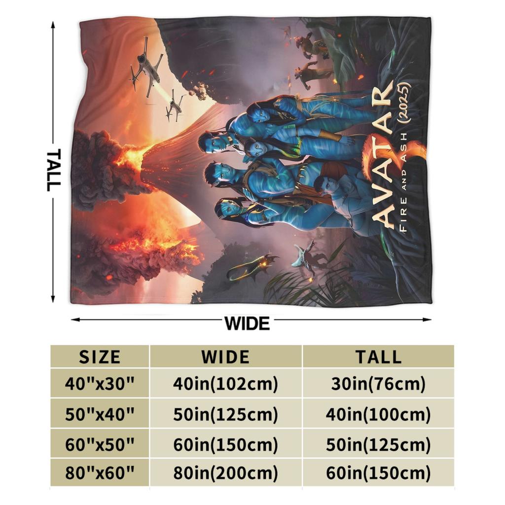 Avatar 2025 Blanket  Super Warm Funny Plush Throw Blanket For Kids Adult Living Room Flannel Bedspread Bed Cover